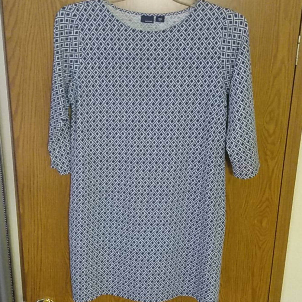 Basic Editions / T-shirt dress,  3/4 sleeves Sz M